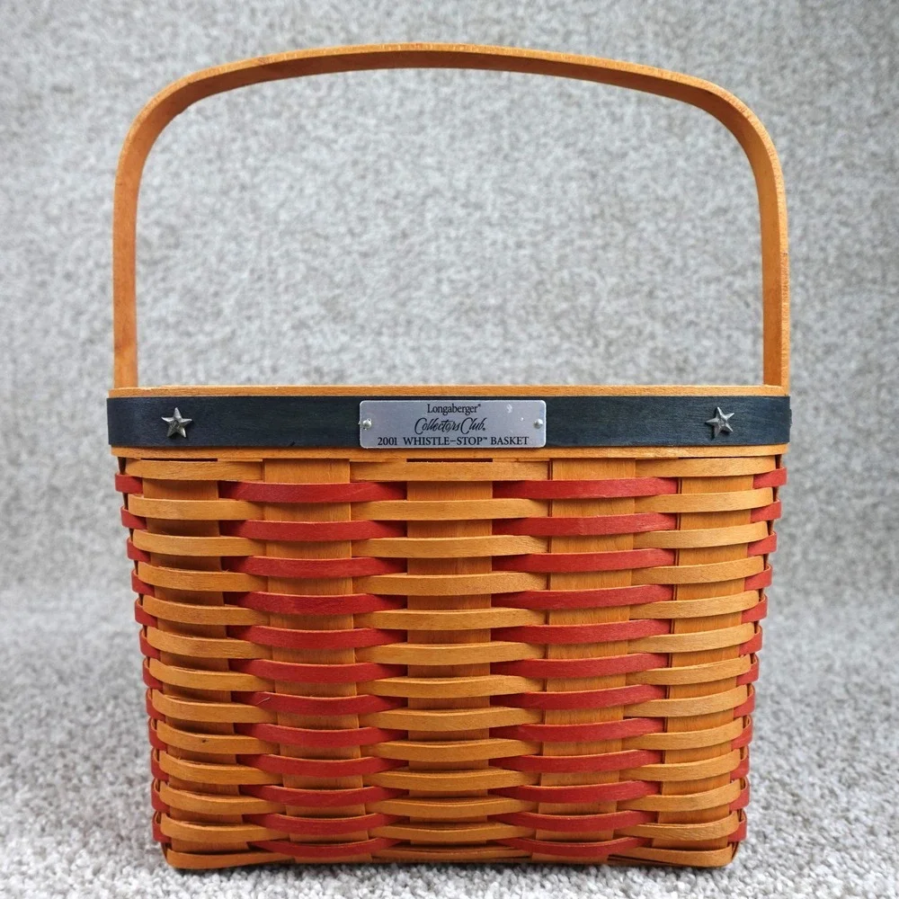 Longaberger 2001 Collectors Club Whistle-Stop Basket with Box and COA